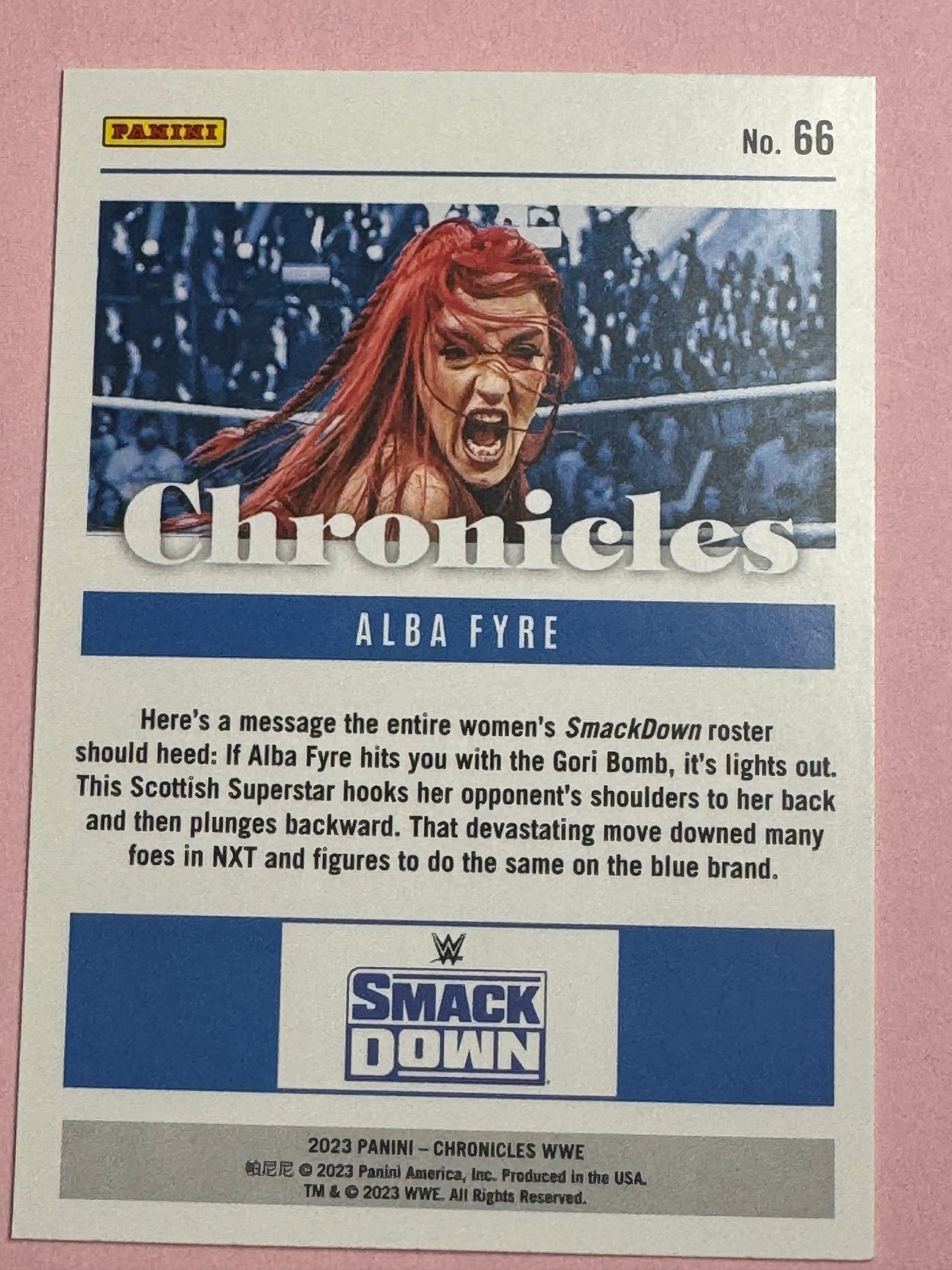 2023 Panini Chronicles WWE Alba Fyre #66