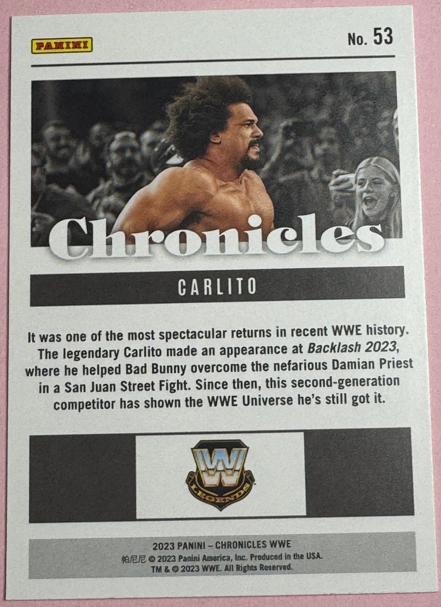 2023 Panini Chronicles WWE Carlito #53