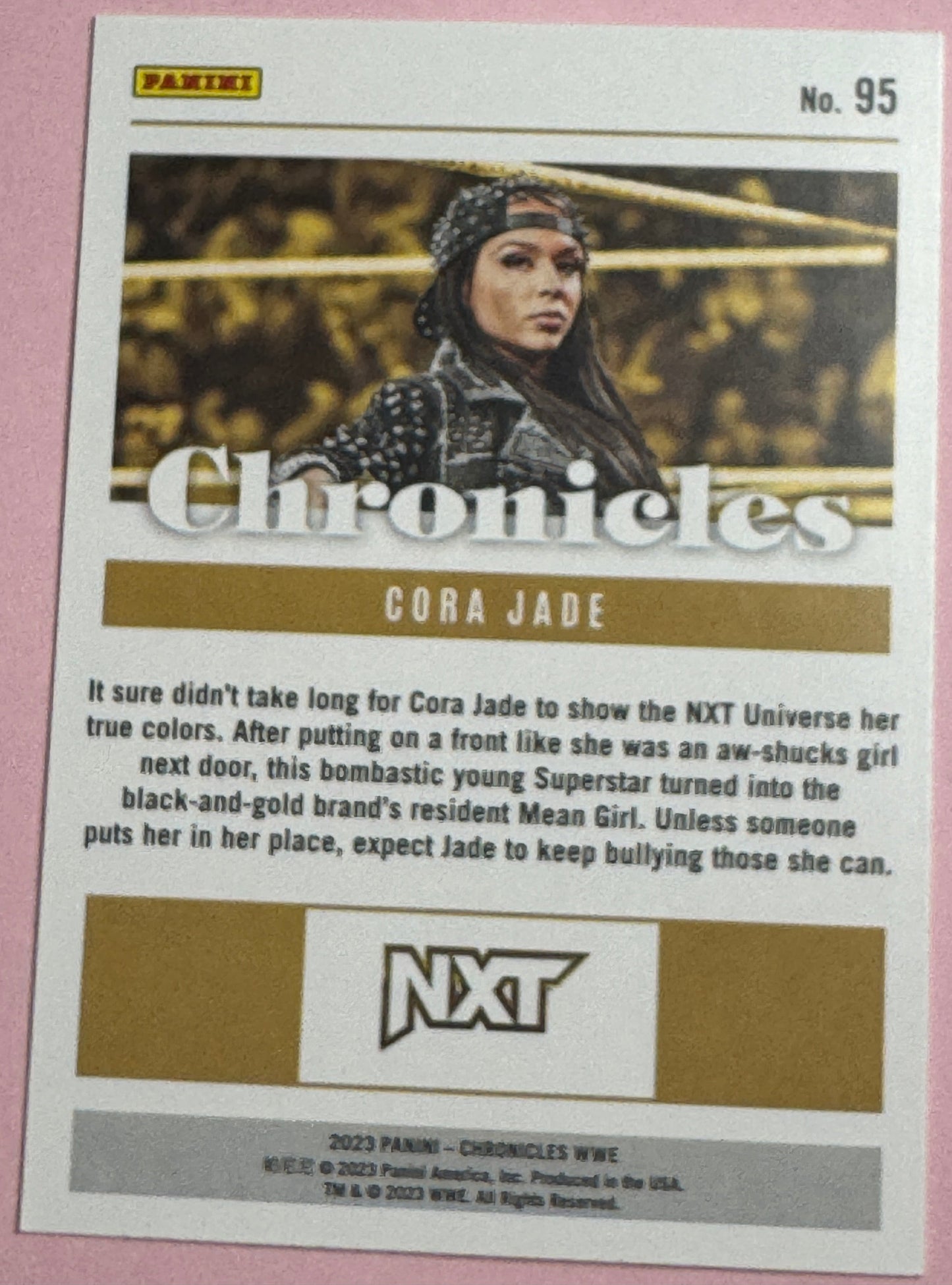 2023 Panini Chronicles WWE Cora Jade #95