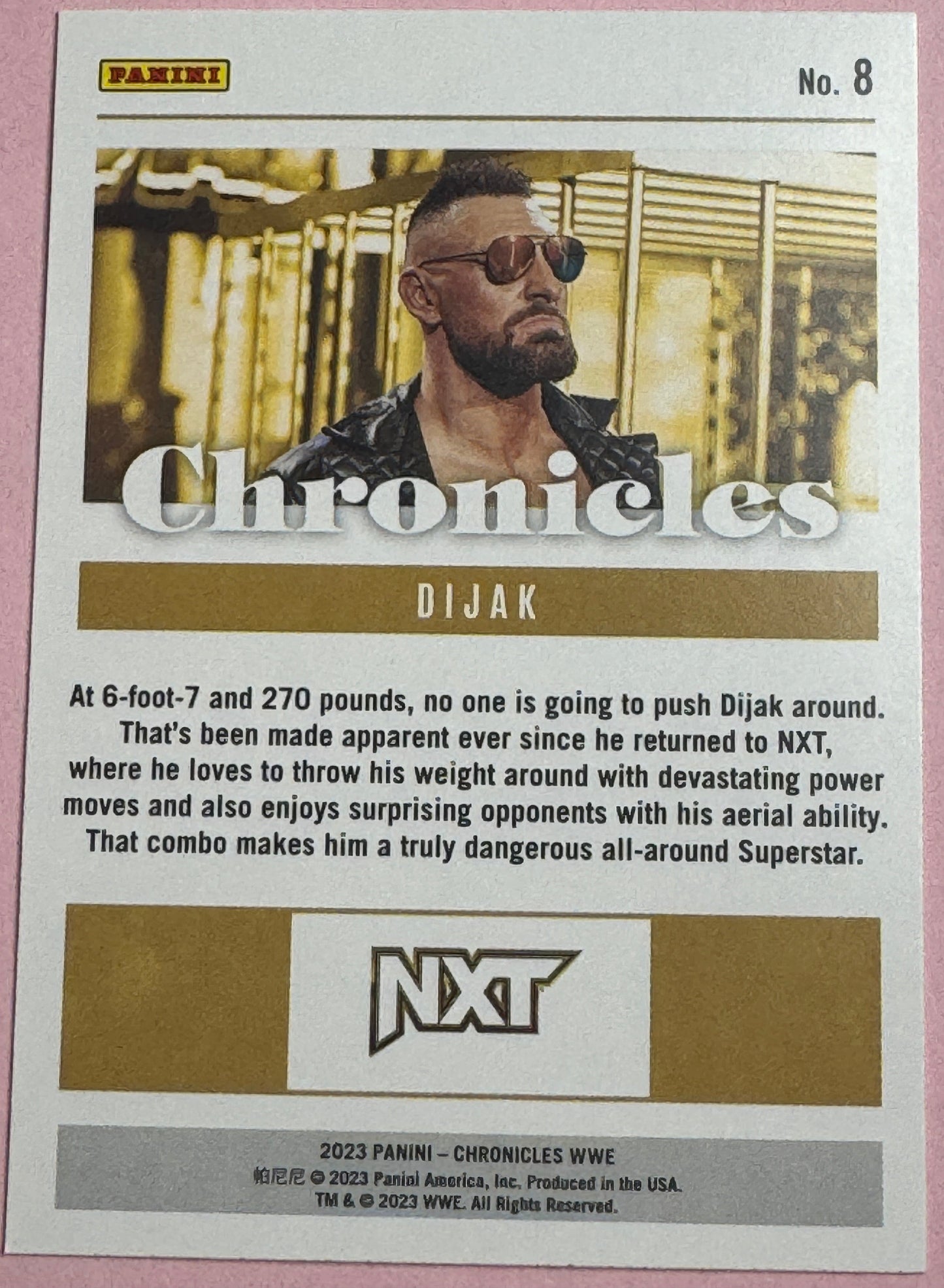 2023 Panini Chronicles WWE Dijak #8