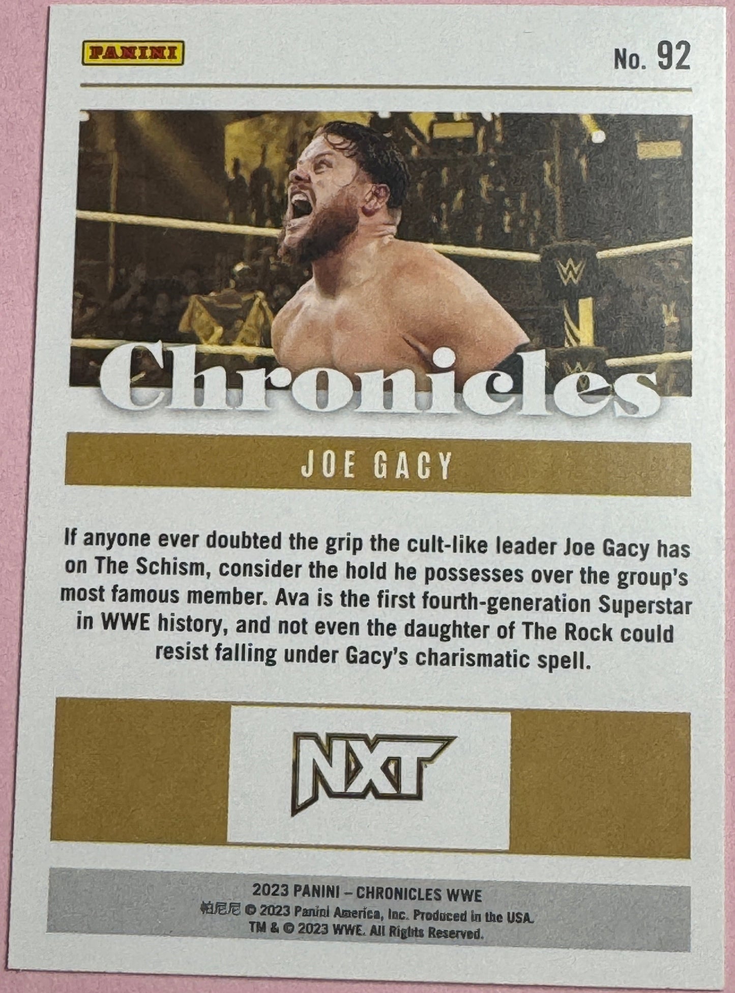 2023 Panini Chronicles WWE Joe Gacy #92