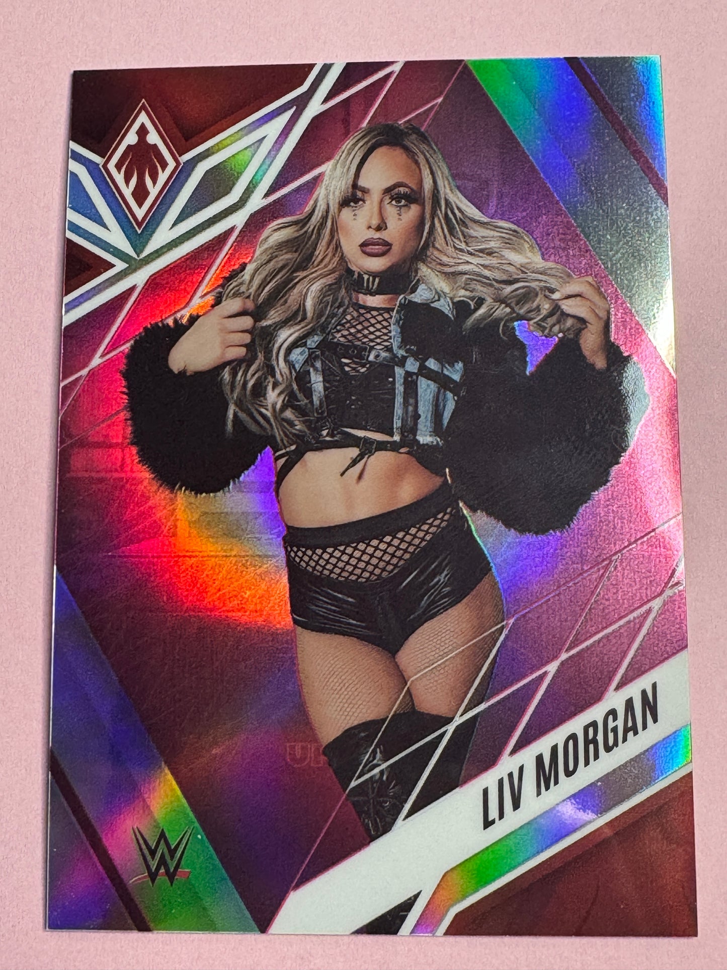 2023 Panini Chronicles WWE Liv Morgan #317 Phoenix Pink 126/199