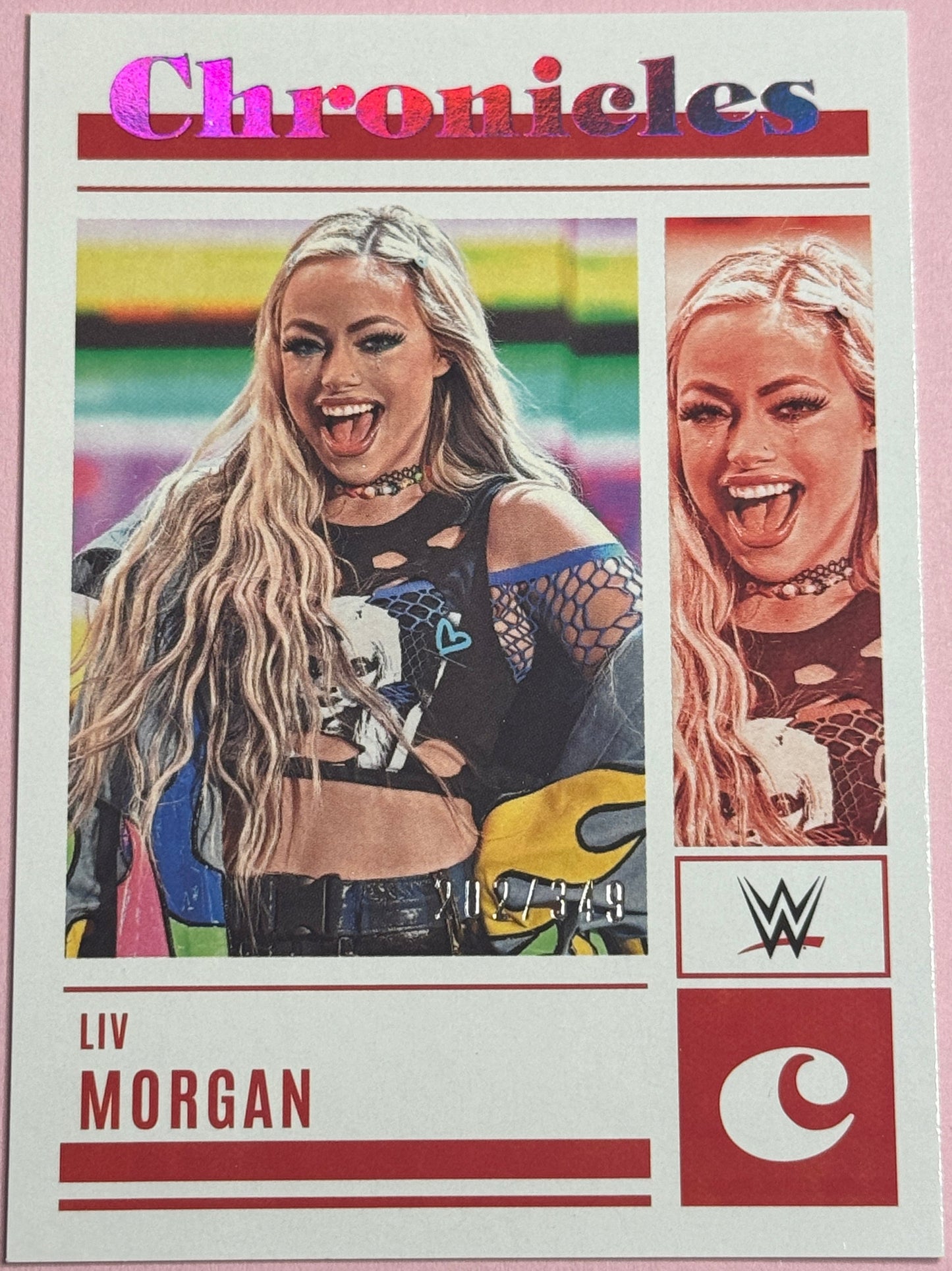 2023 Panini Chronicles WWE Liv Morgan #35 Purple 202/349