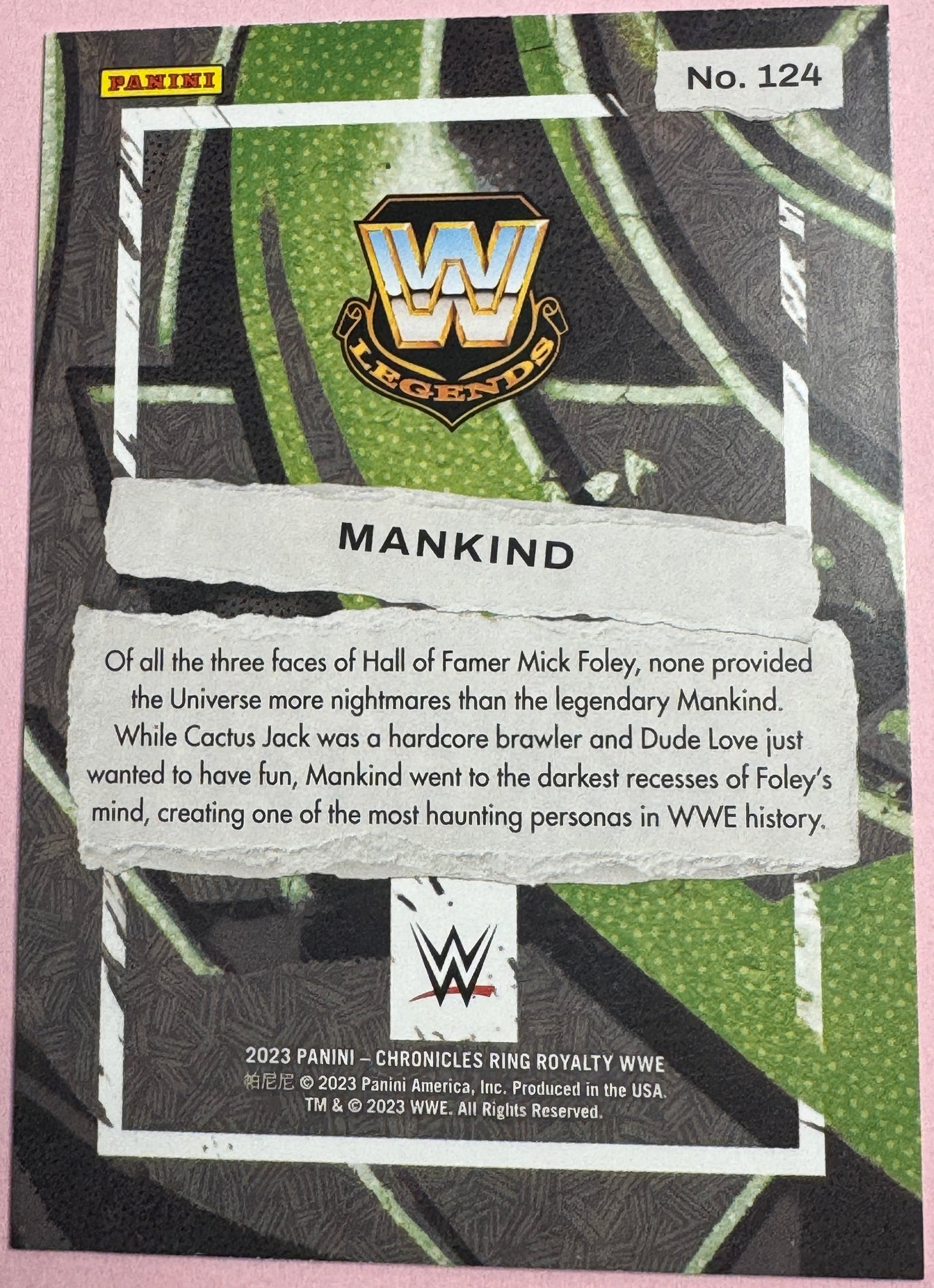 2023 Panini Chronicles WWE Mankind #124 Ring Royalty