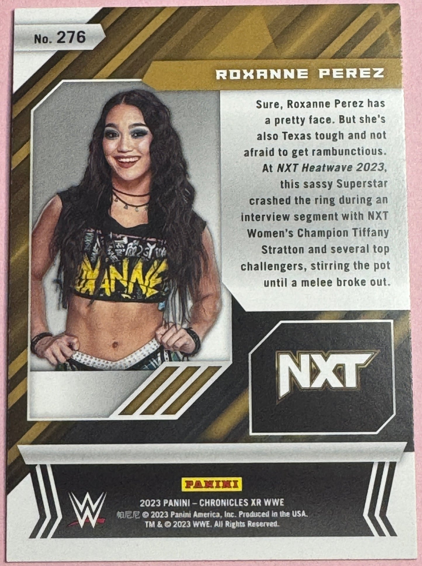 2023 Panini Chronicles WWE Roxanne Perez #276 XR Silver