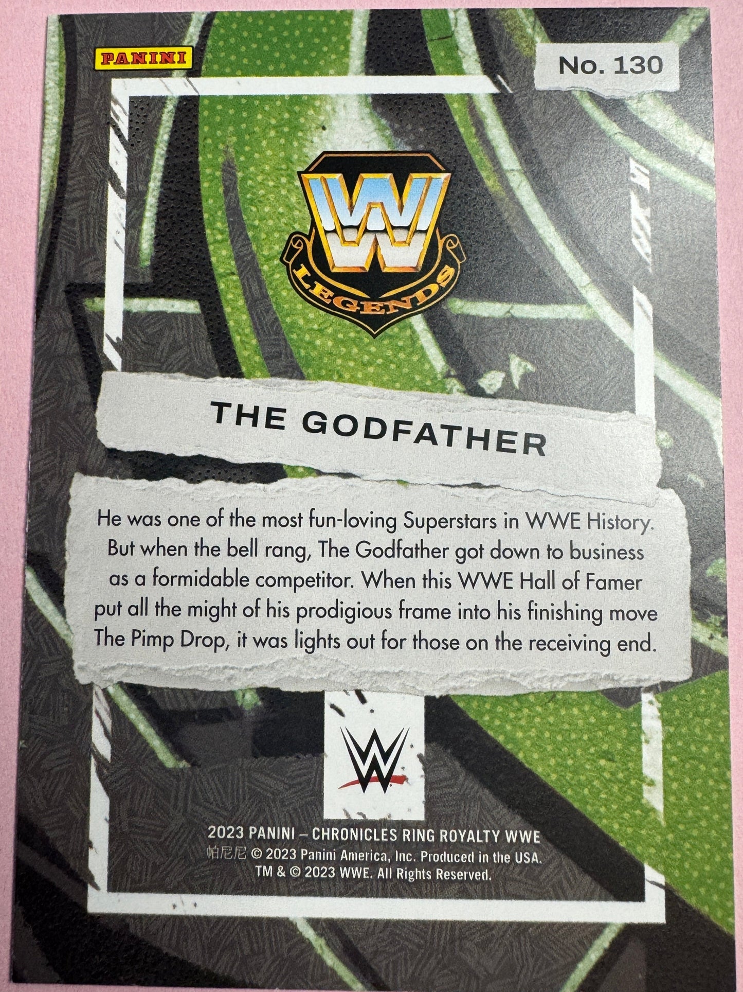 2023 Panini Chronicles WWE The Godfather #130 Bronze Ring Royalty