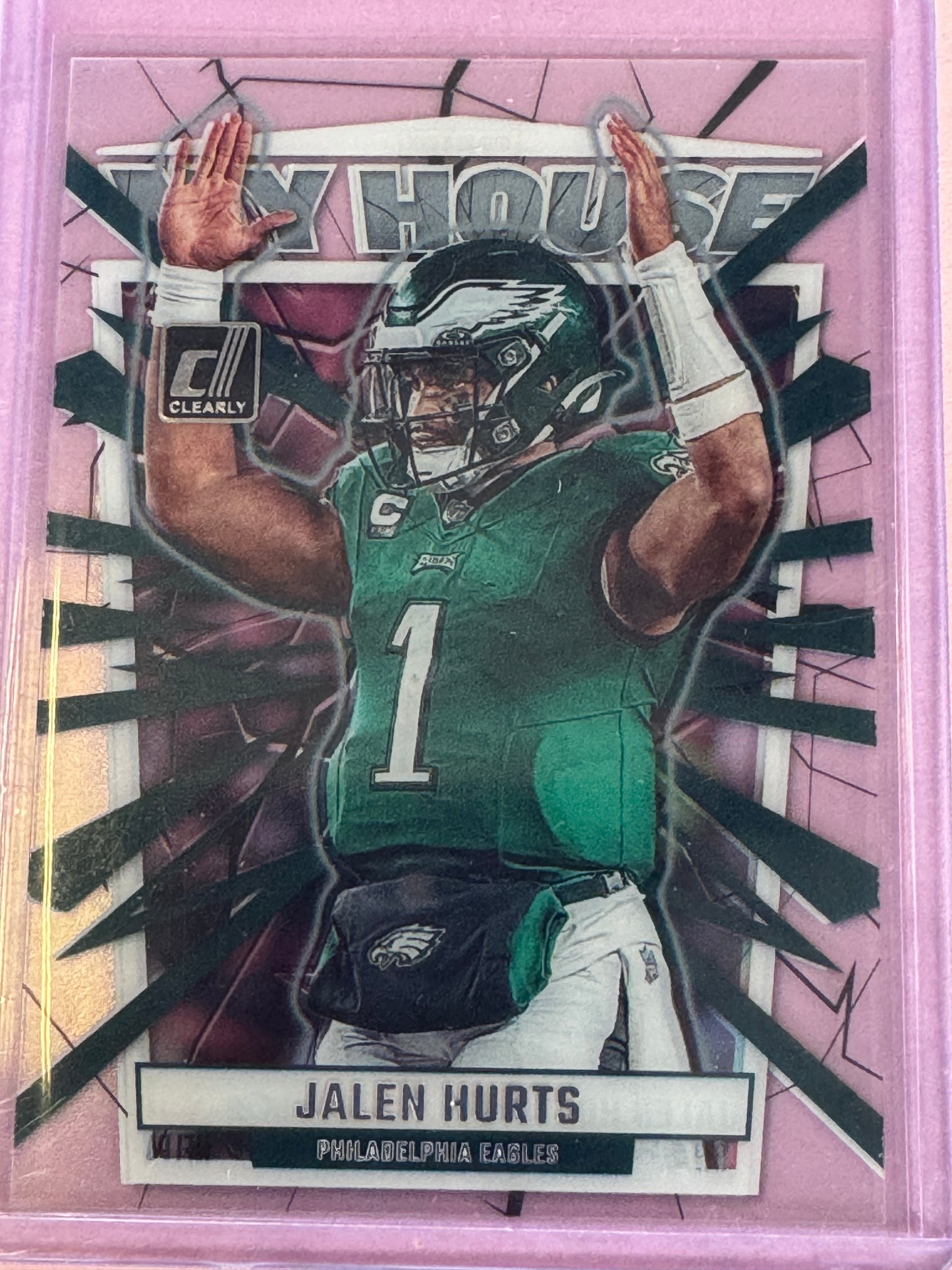 2023 Panini Clearly Donruss Football Jalen Hurts #2 Eagles My House