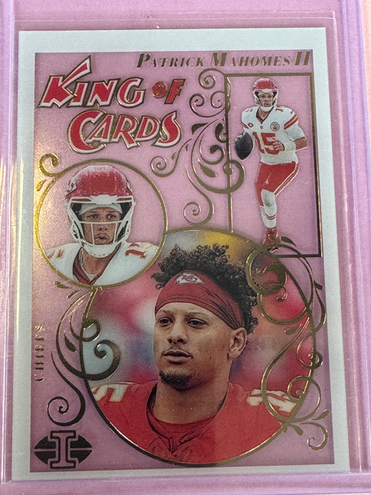 2023 Panini Clearly Donruss Football Patrick Mahomes II #12 Chiefs King of Cards