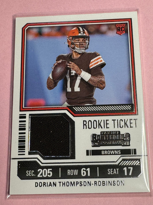 2023 Panini Contenders | Dorian Thompson-Robinson No.TS-10 | Browns RC patch