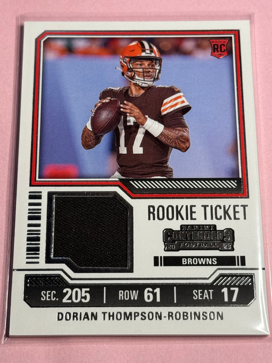 23' Panini Contenders  | Dorian Thompson-Robinson No.TS-10 | Browns RC patch