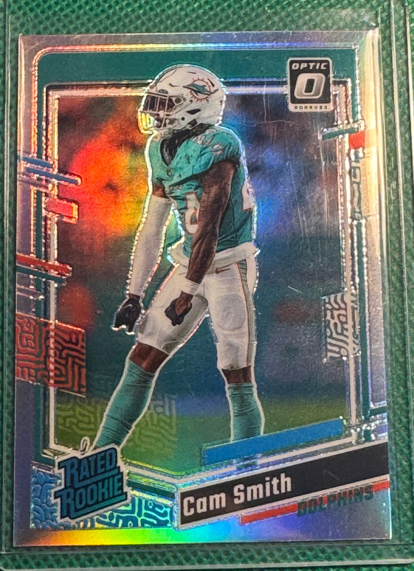 2023 Panini Donruss Optic Football Cam Smith #268 Dolphins Rated Rookie Silver Prizm