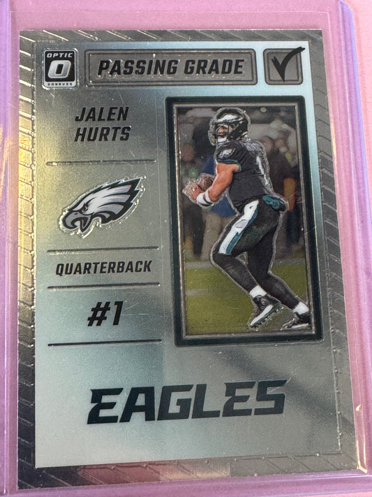 2023 Panini Donruss Optic Football Jalen Hurts #PG-JH Eagles Passing Grade