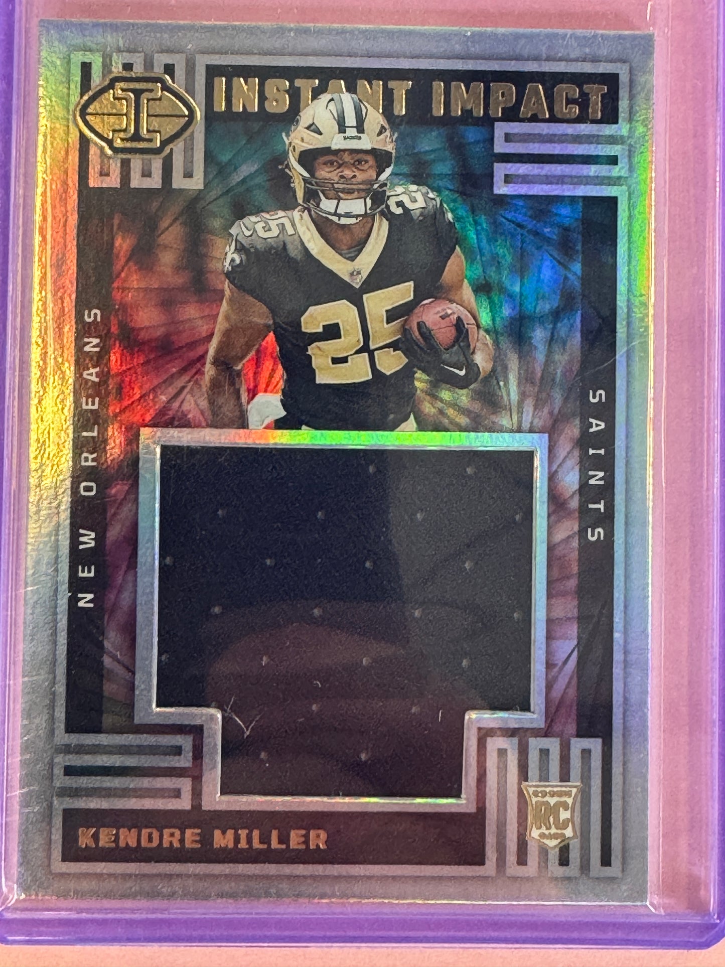 2023 Panini Illusions Kendre Miller #II-KMR Saints RC Patch Instant Impact