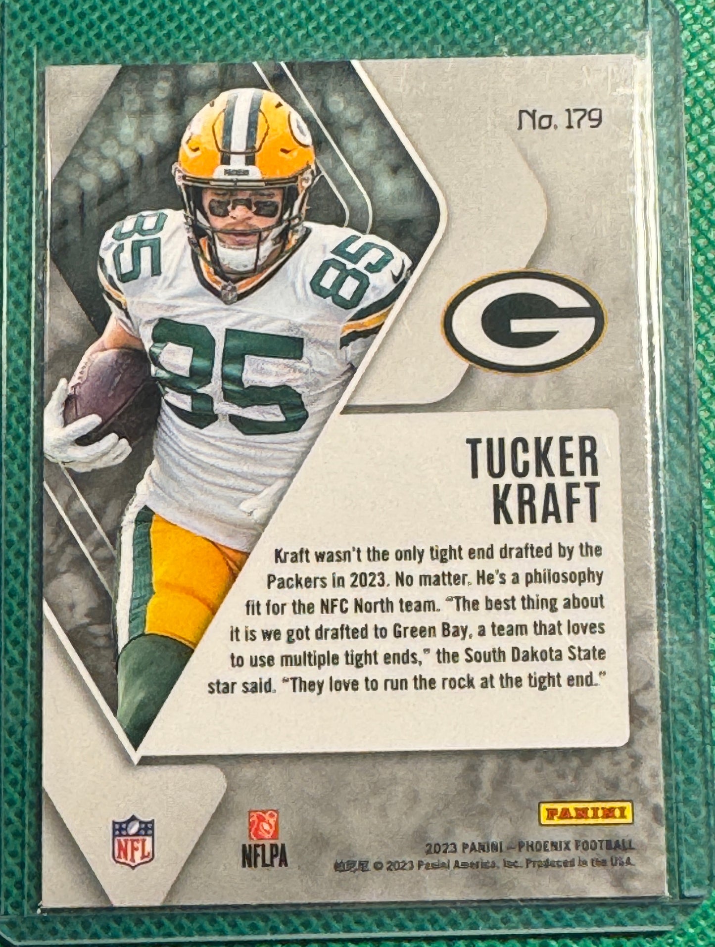 2023 Panini Phoenix Football Tucker Kraft #179 Packers