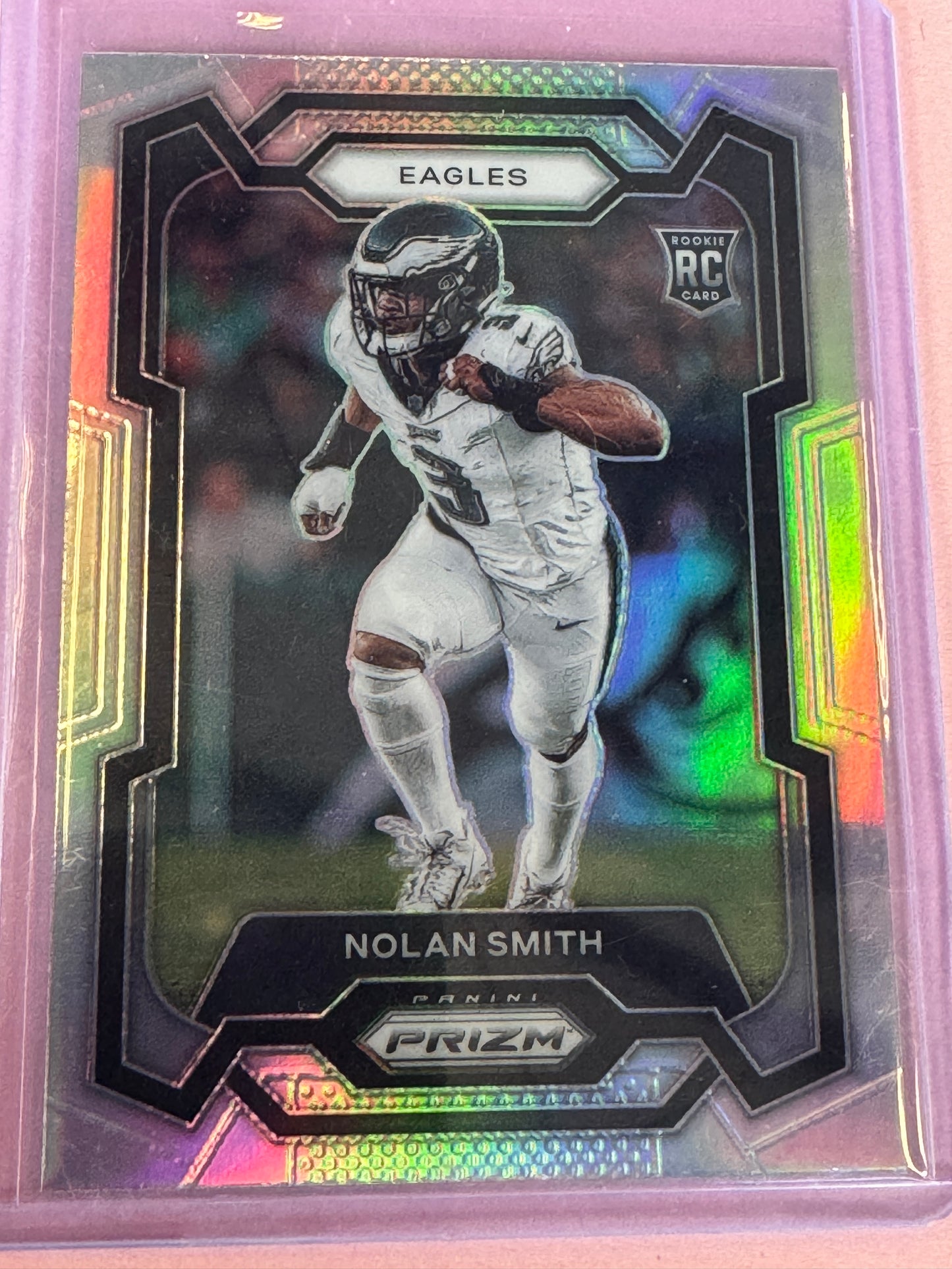 2023 Panini Prizm Nolan Smith #382 Eagles RC Silver