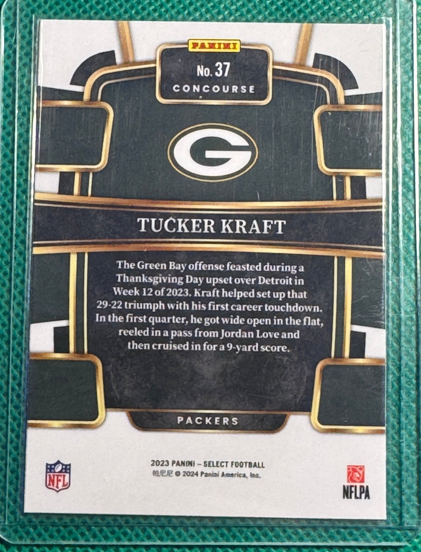 2023 Panini Select Football Tucker Kraft #37 Packers  RC Concourse