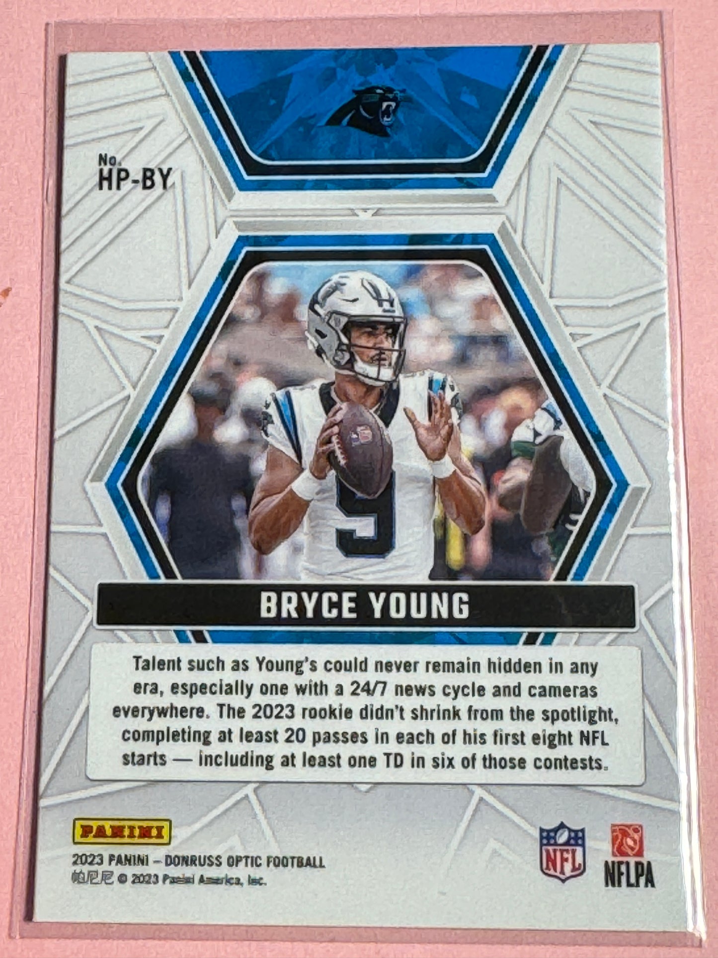 2023 Panini | Donruss Optic Football | Bryce Young #HP-BY | Panthers | Hidden