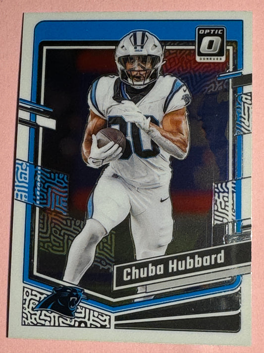 2023 Panini | Donruss Optic Football | Chuba Hubbard #27 | Panthers 3 | Panthers