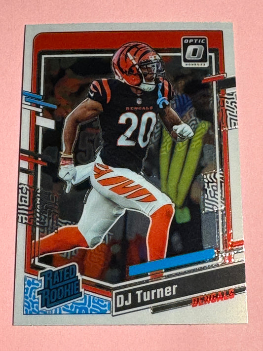 2023 Panini | Donruss Optic Football | DJ Turner #220 | Bengals | Rated Rookie