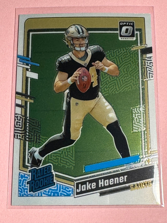 2023 Panini | Donruss Optic Football | Jake Haener #277 | Saints | Rated Rookie