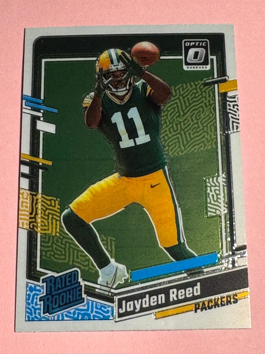 2023 Panini | Donruss Optic Football | Jayden Reed #239 | Packers | Rated Rookie