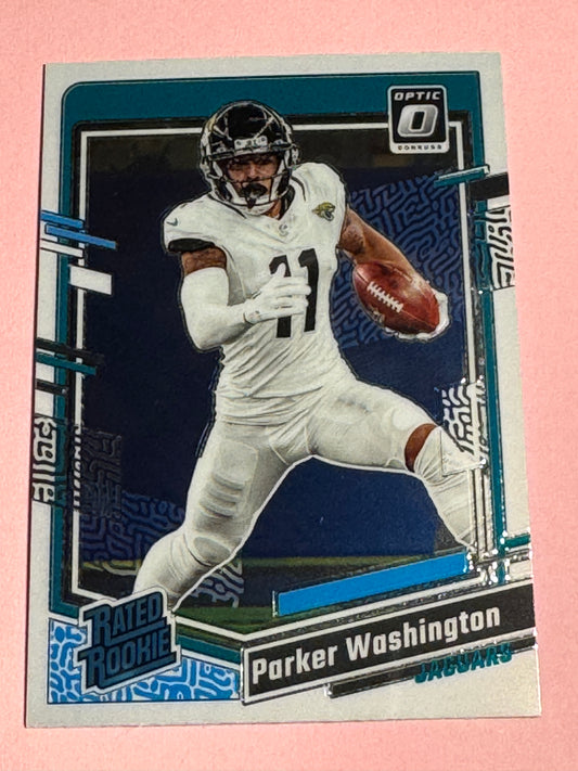 2023 Panini | Donruss Optic Football | Parker Washington #254 | Jaguars | RR