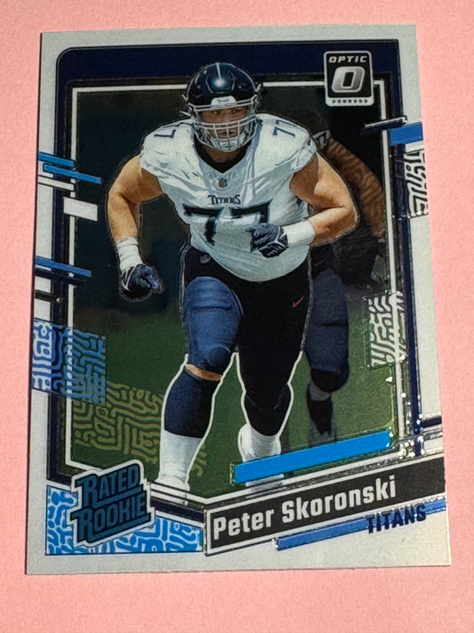 2023 Panini | Donruss Optic Football | Peter Skoronski #296 | Titans | RR