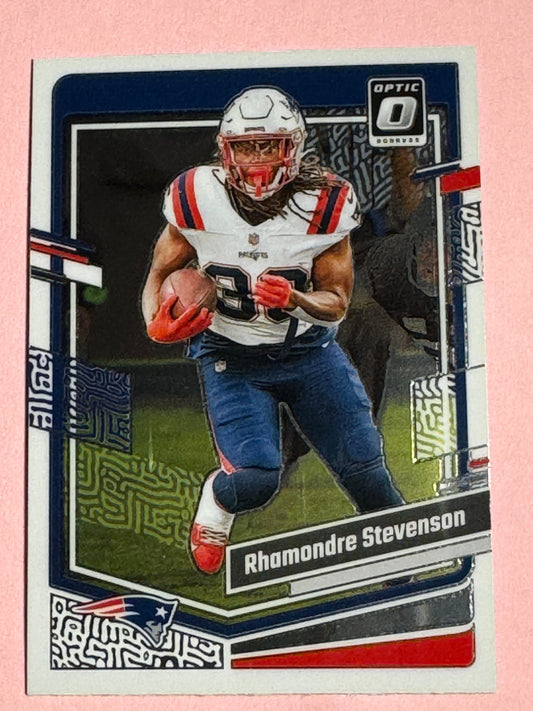 2023 Panini | Donruss Optic Football | Rhamondre Stevenson #131 | Patriots