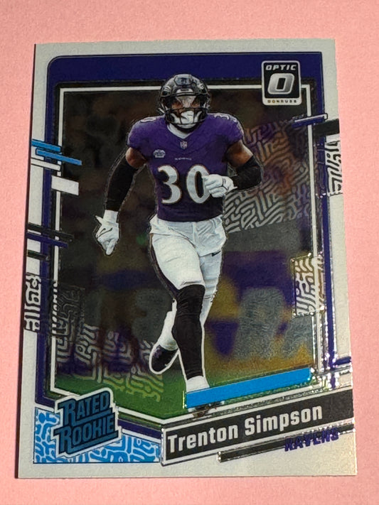 2023 Panini | Donruss Optic Fb | Trenton Simpson #209 | Ravens | RR