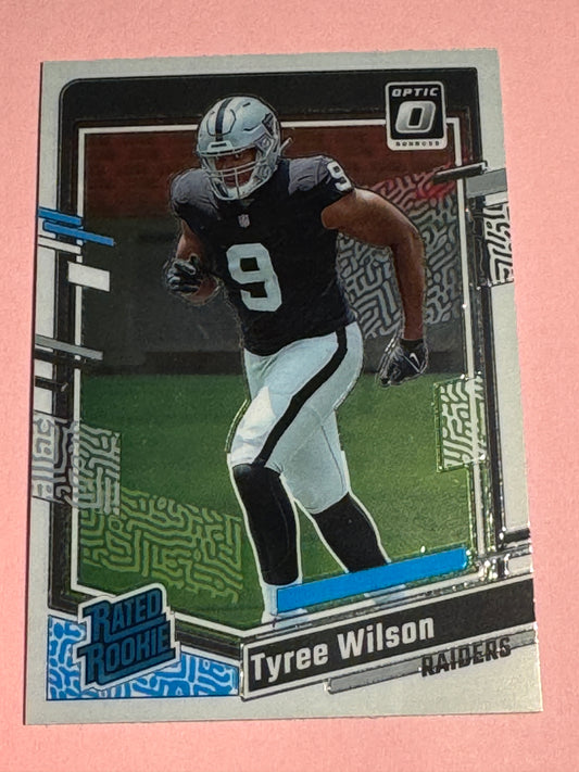 23 Panini | Donruss Optic Football | Tyree Wilson #262 | Raiders | RR