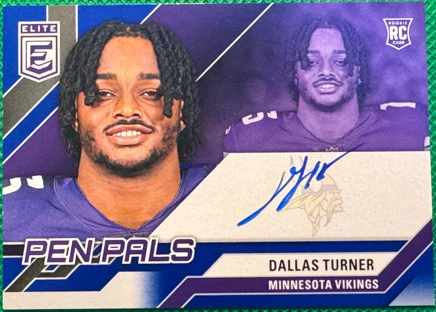 2024 Donruss Elite Football Dallas Turner #PAL-DTU Vikings RC Pen Pals