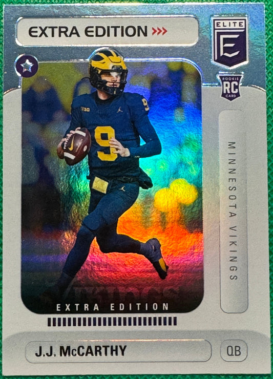 2024 Donruss Elite Football JJ McCarthy #9 Vikings RC Extra Edition