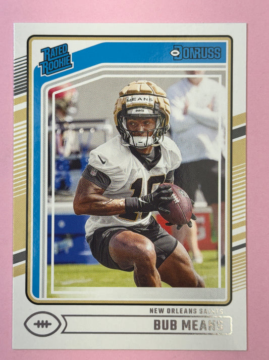 2024 Panini Donruss Football Bub Means #362 Saints Rated Rookie