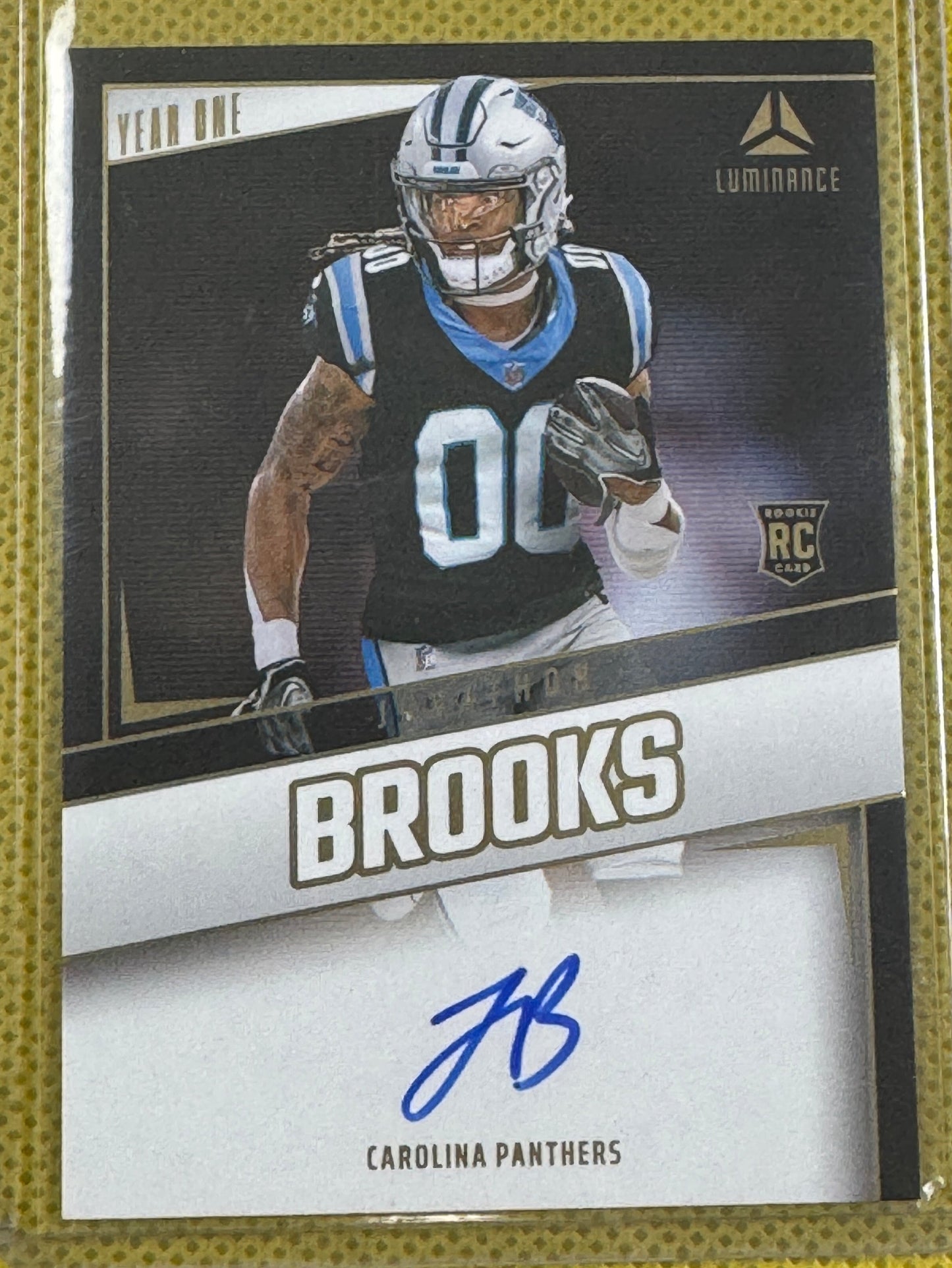 2024 Panini Luminance Football Jonathon Brooks #YOS-JBS Panthers RC Year One