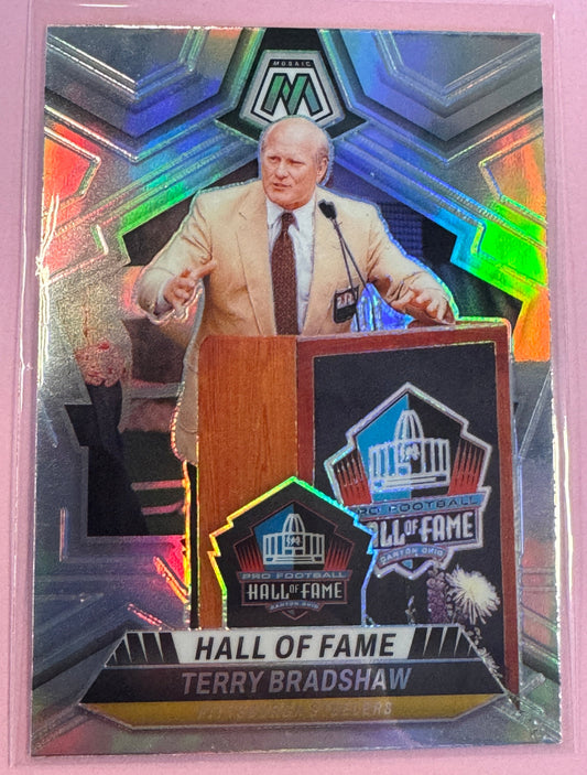 2024 Panini Mosaic Terry Bradshaw #296 Steelers Silver holo