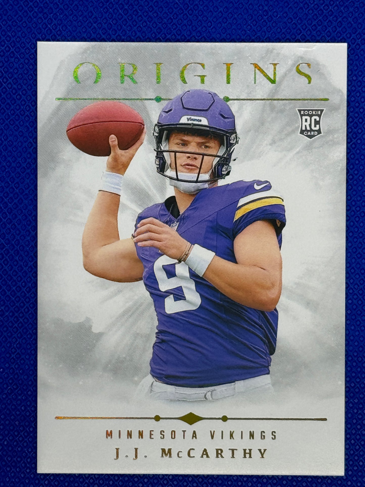 2024 Panini Origins Football JJ McCarthy #103 Vikings Rookie Card