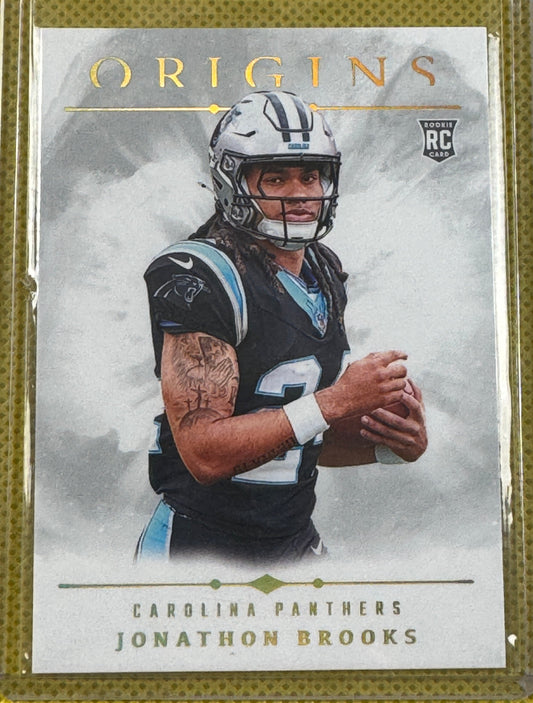 2024 Panini Origins Football Jonathan Brooks #104 Panthers RC Variation