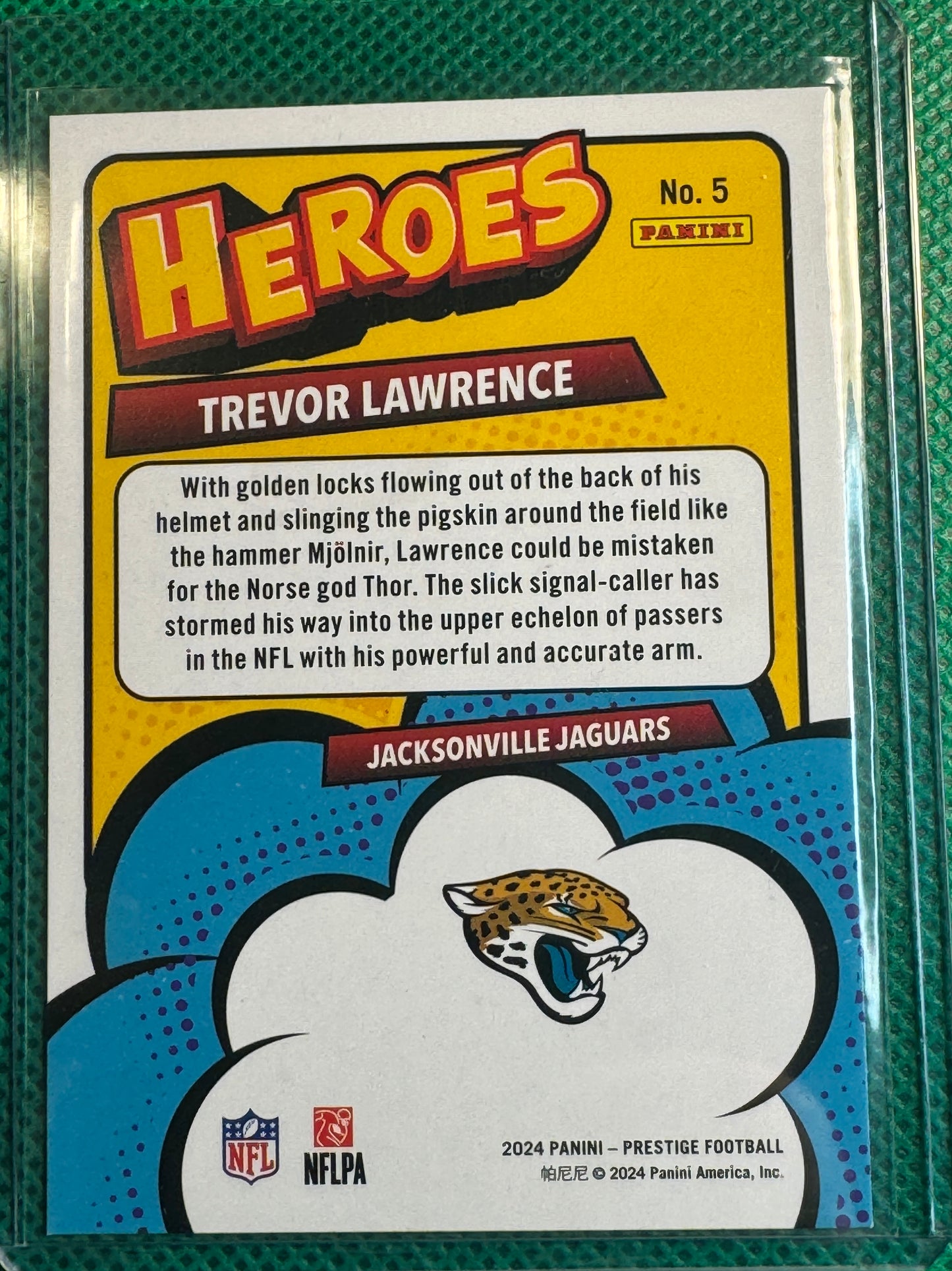 2024 Panini Prestige Football Trevor Lawrence #5 Jaguars Heroes