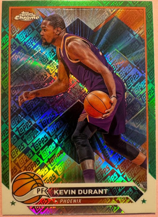 2024 Topps Chrome Basketball Kevin Durant #50 Suns Green Variation