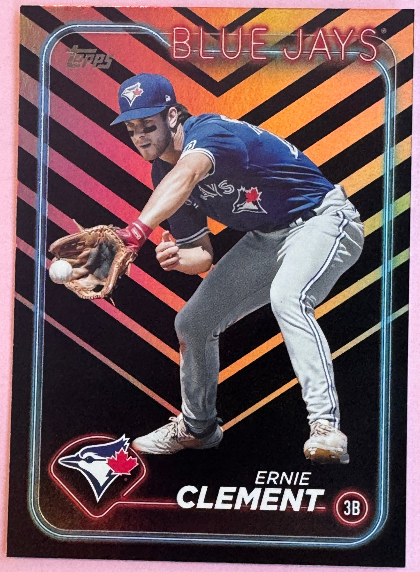 2024 Topps Update Ernie Clement US344 Blue Jays Holiday Insert