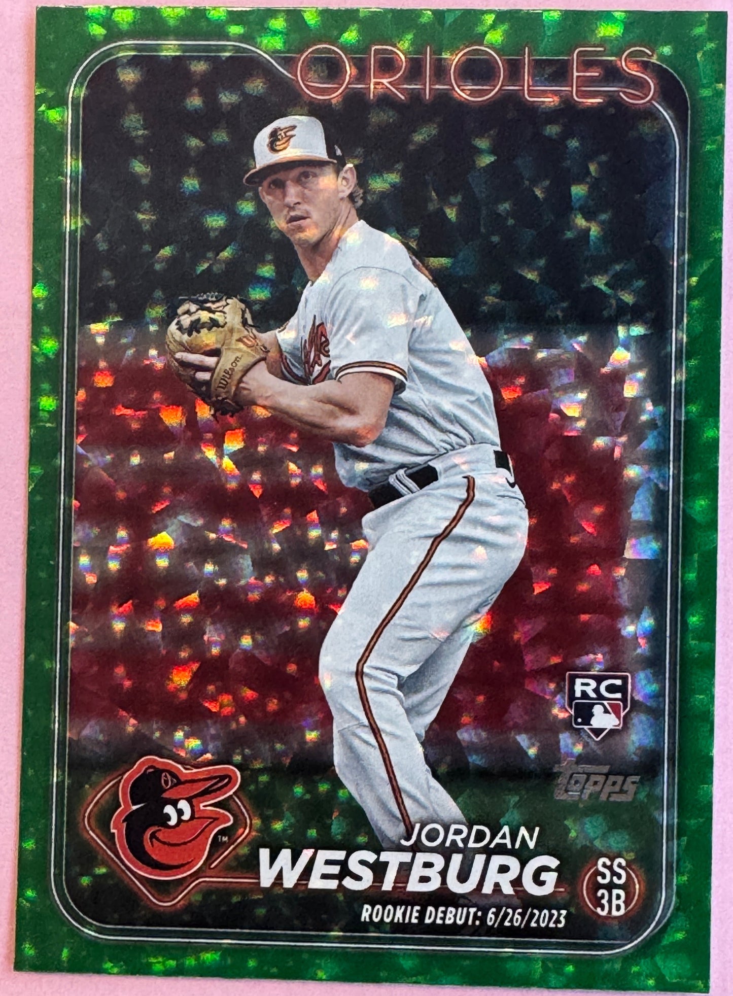 2024 Topps Update Jordan Westburg #US125 Orioles RC Green 116/499