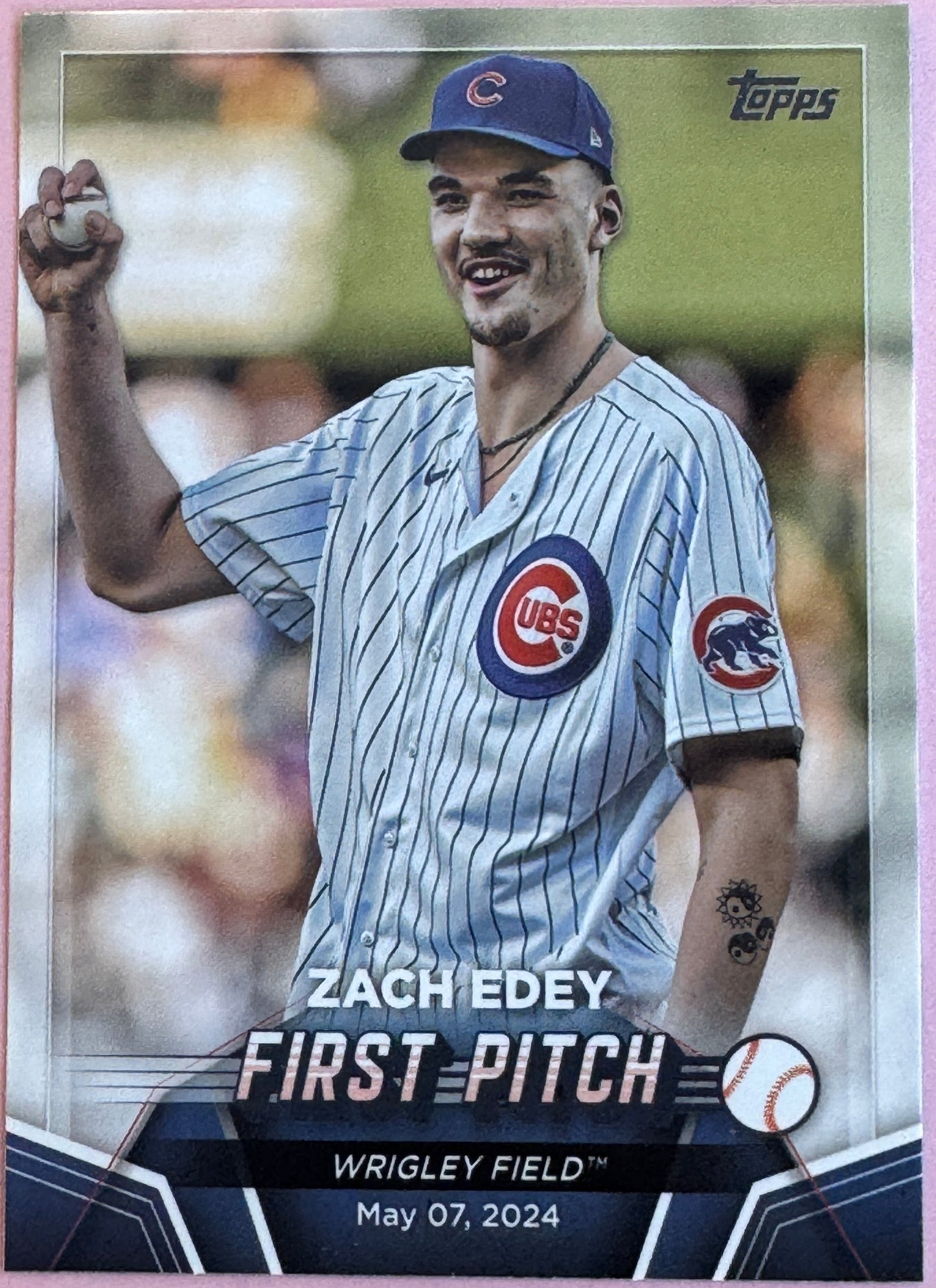 2024 Topps Update Zach Edey FP-10 Cubs First Pitch