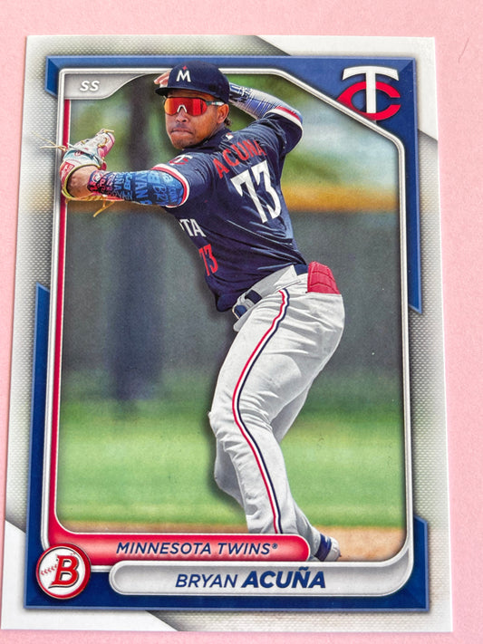 2024 Topps | Bowman | MLB | Bryan Acuna No.BP-4| Twins | Prospects