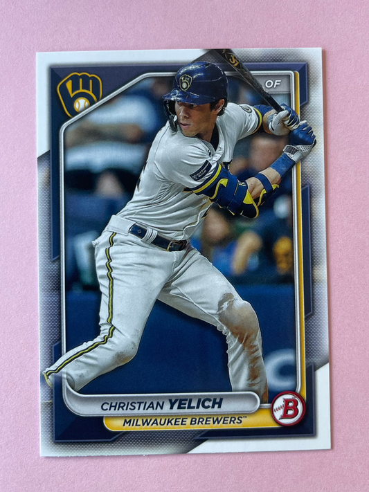 2024 Topps | Bowman | MLB | Christian Yelich No.34 | Brewers