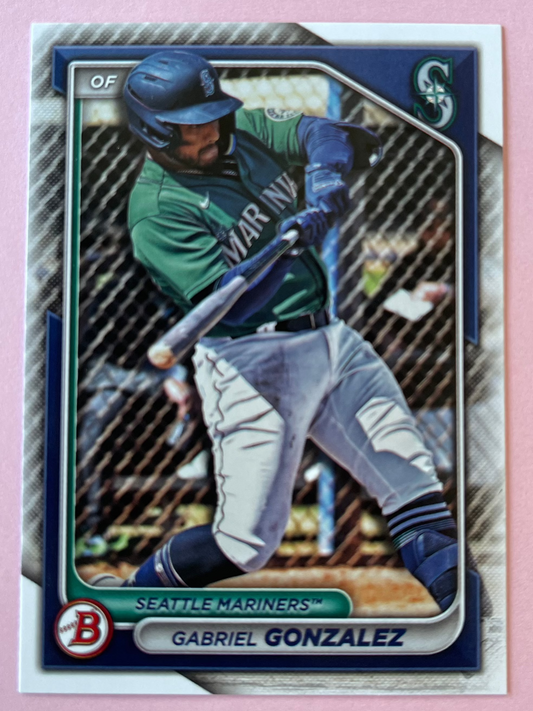 2024 Topps | Bowman | MLB | Gabriel Gonzalez bp-55 | Mariners | Bowman Prospects