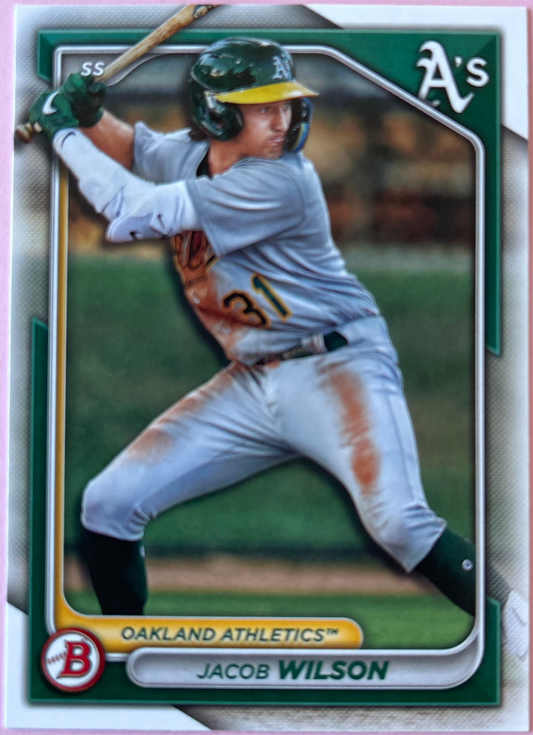 2024 Topps | Bowman | MLB | Jacob Wilson bp-3 | Athletics | Bowman Prospects