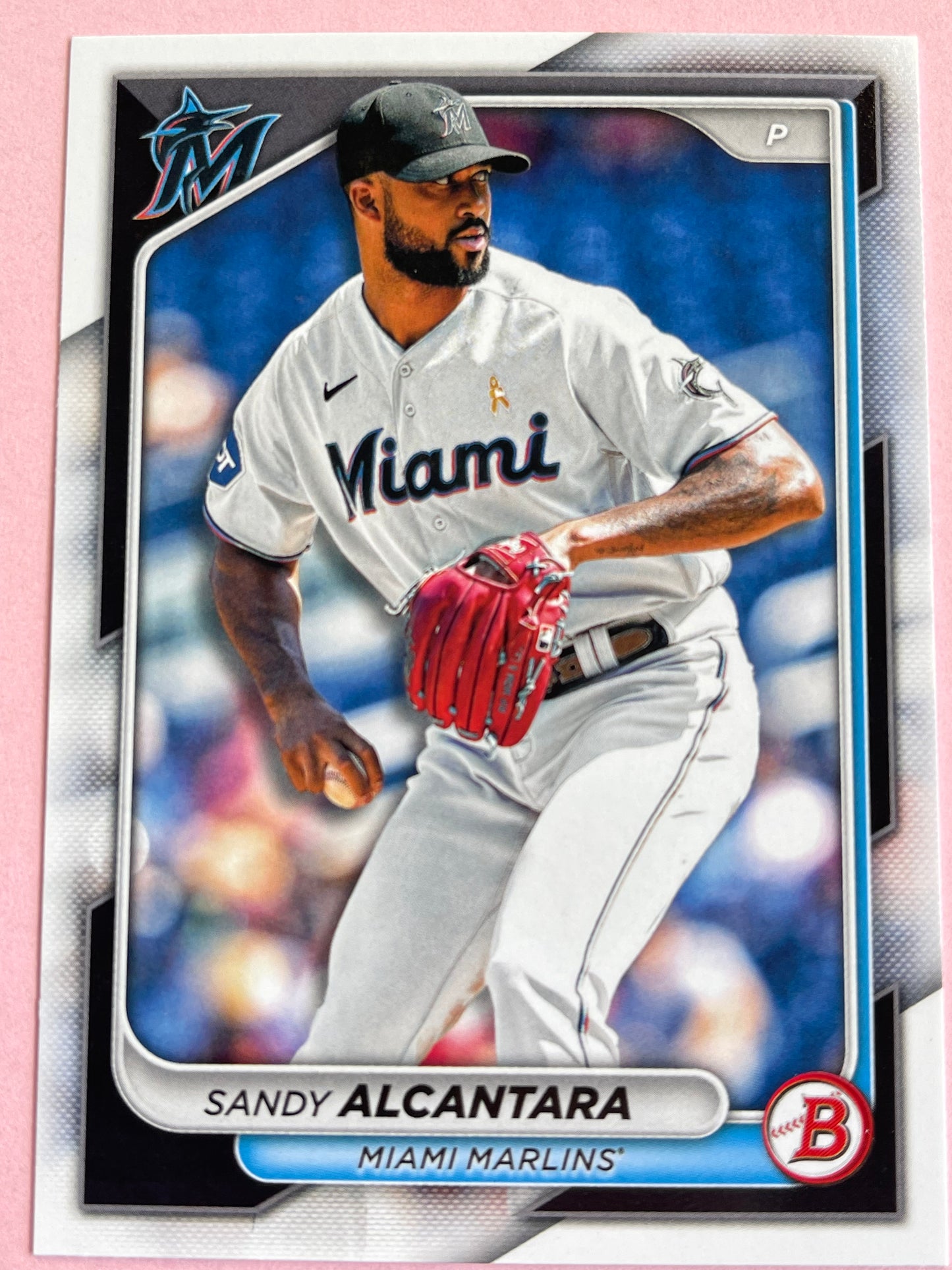 2024 Topps | Bowman | MLB | Sandy Alcantara No.8 | Marlins