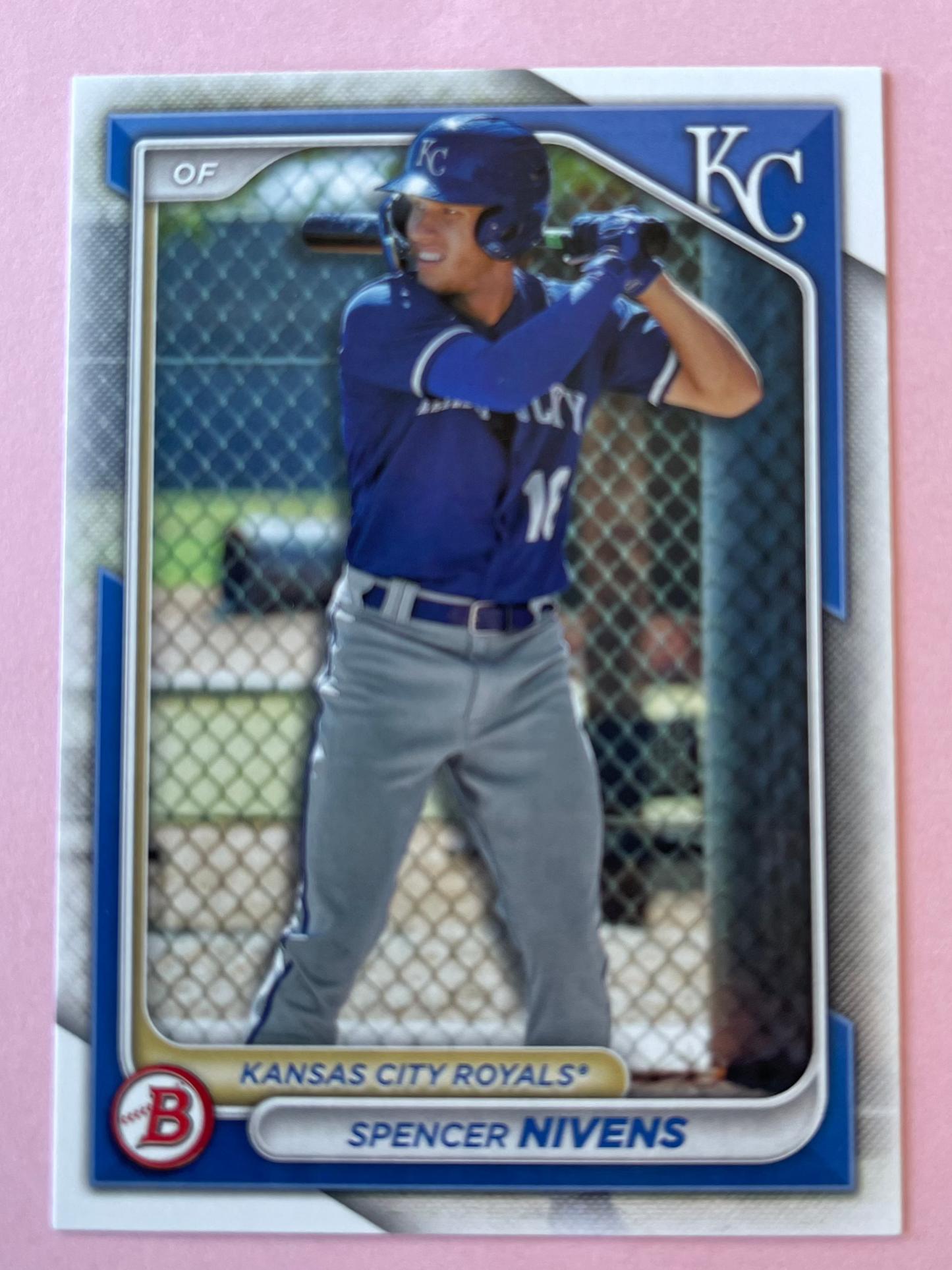 2024 Topps | Bowman | MLB | Spencer Nivens bp-37 | Royals | Bowman Prospects 3