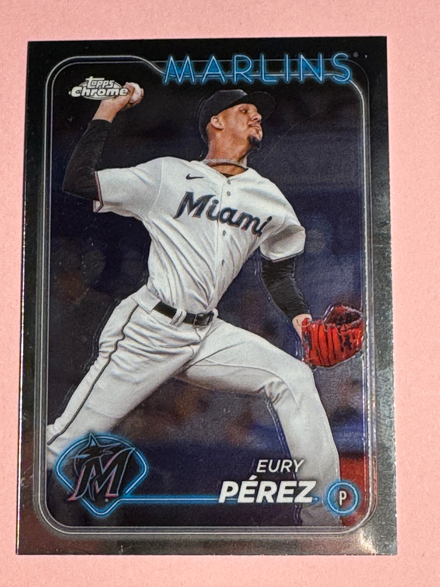 2024 Tops | Chrome | Baseball | Eury Pe'rez #6 | Marlins