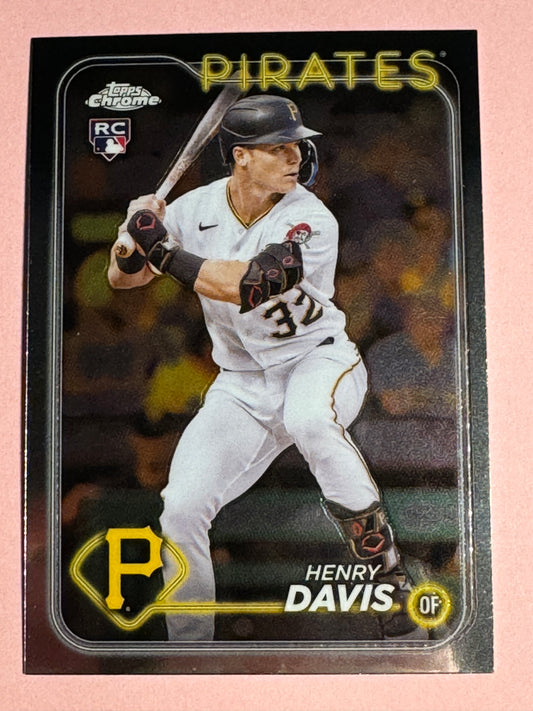 2024 Tops | Chrome | Baseball | Henry Davis #260 | Pirates | Rookie Card